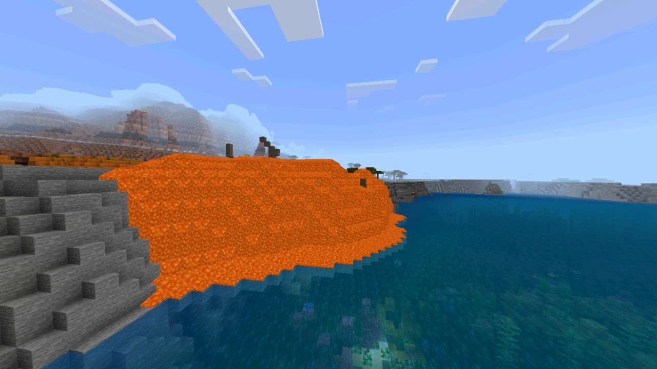 Лавовый Биом из Better Biomes Mode в Майнкрафт ПЕ