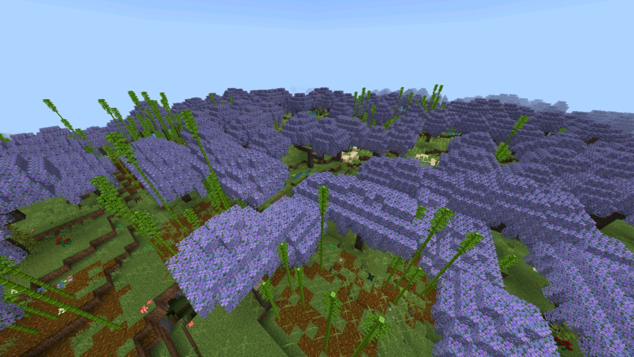 Wisteria Forest из Мода на Новые Биомы в Майнкрафт ПЕ