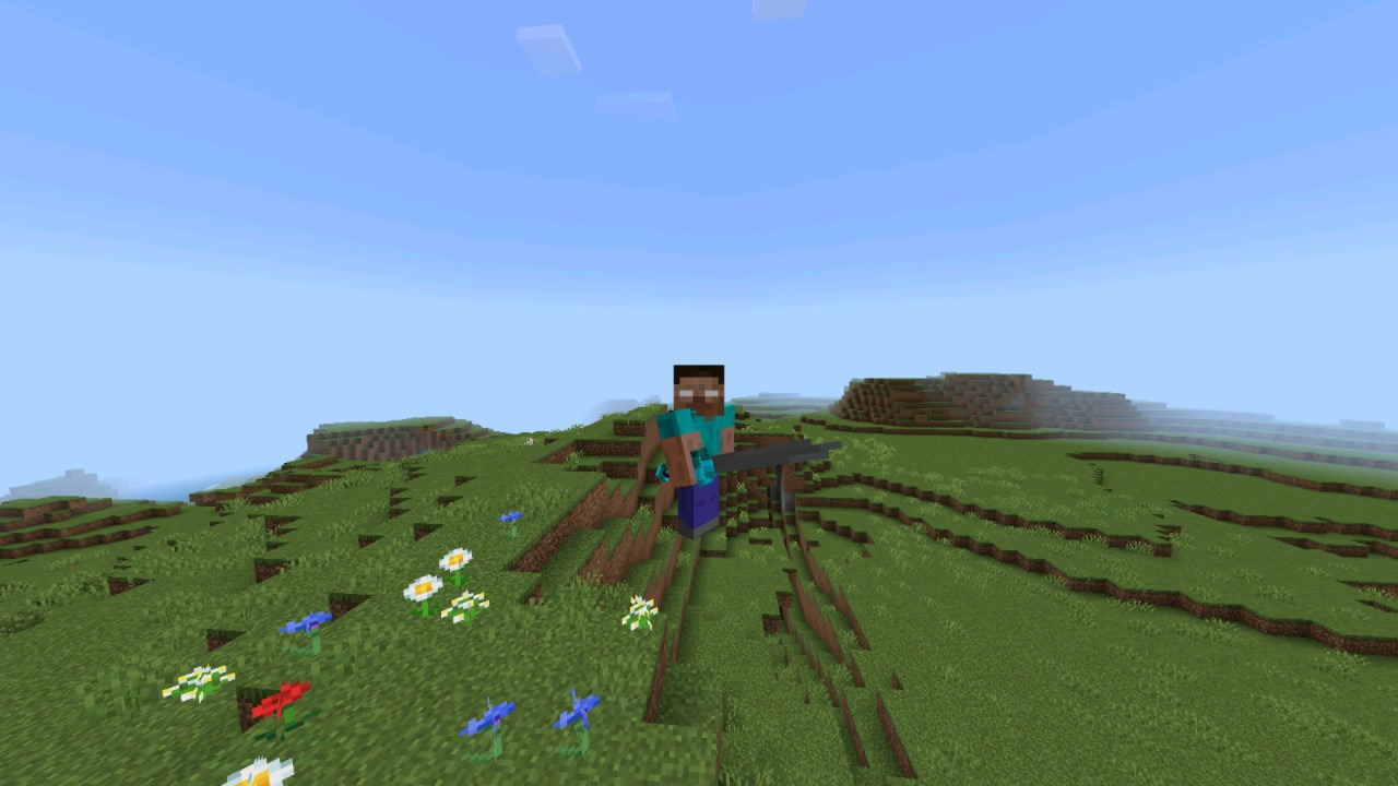 Херобрин из Мода Herobrine Morph в Майнкрафт ПЕ