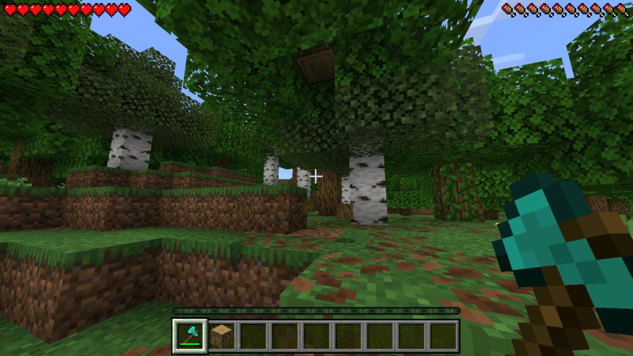 Добыча Древесины из Мода Tree Capitator в Майнкрафт ПЕ