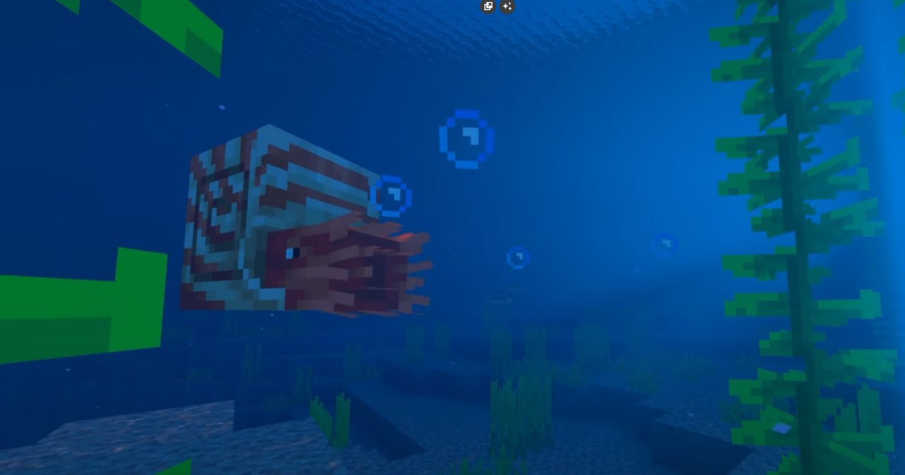 Наутилус в Minecraft 1.22.0 Наутилус в Майнкрафт 1.22.0