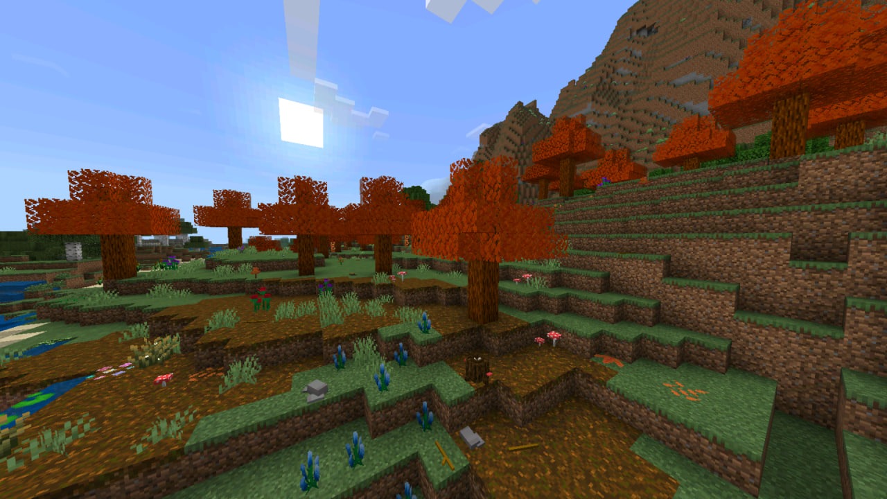 Весенний Биом из Модна Better Biomes в Майнкрафт ПЕ