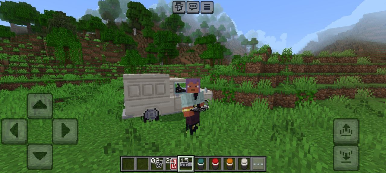 Спавн из Мода на Советские Машины в MCPE