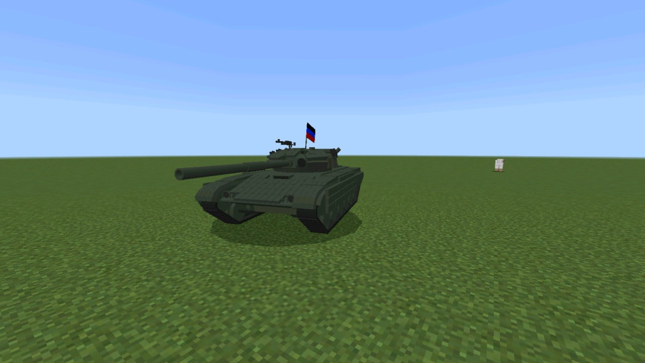 T-64BV из Мода на Танки СССР в Майнкрафт ПЕ