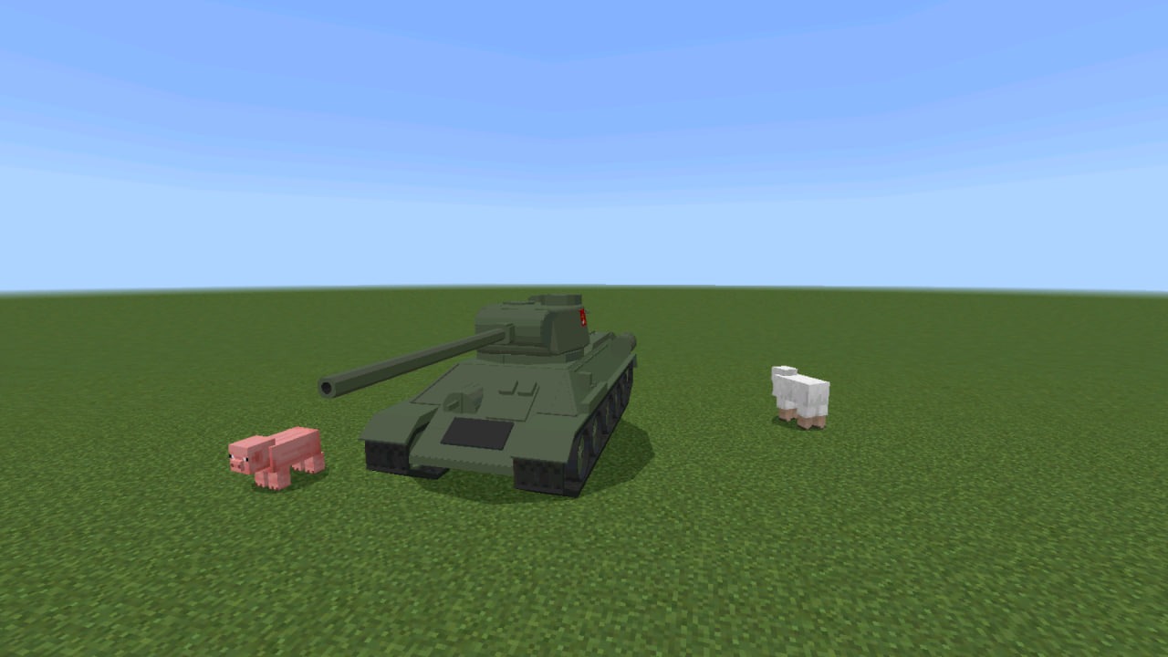 Танк из Мода WW2 в Майнкрафт ПЕ
