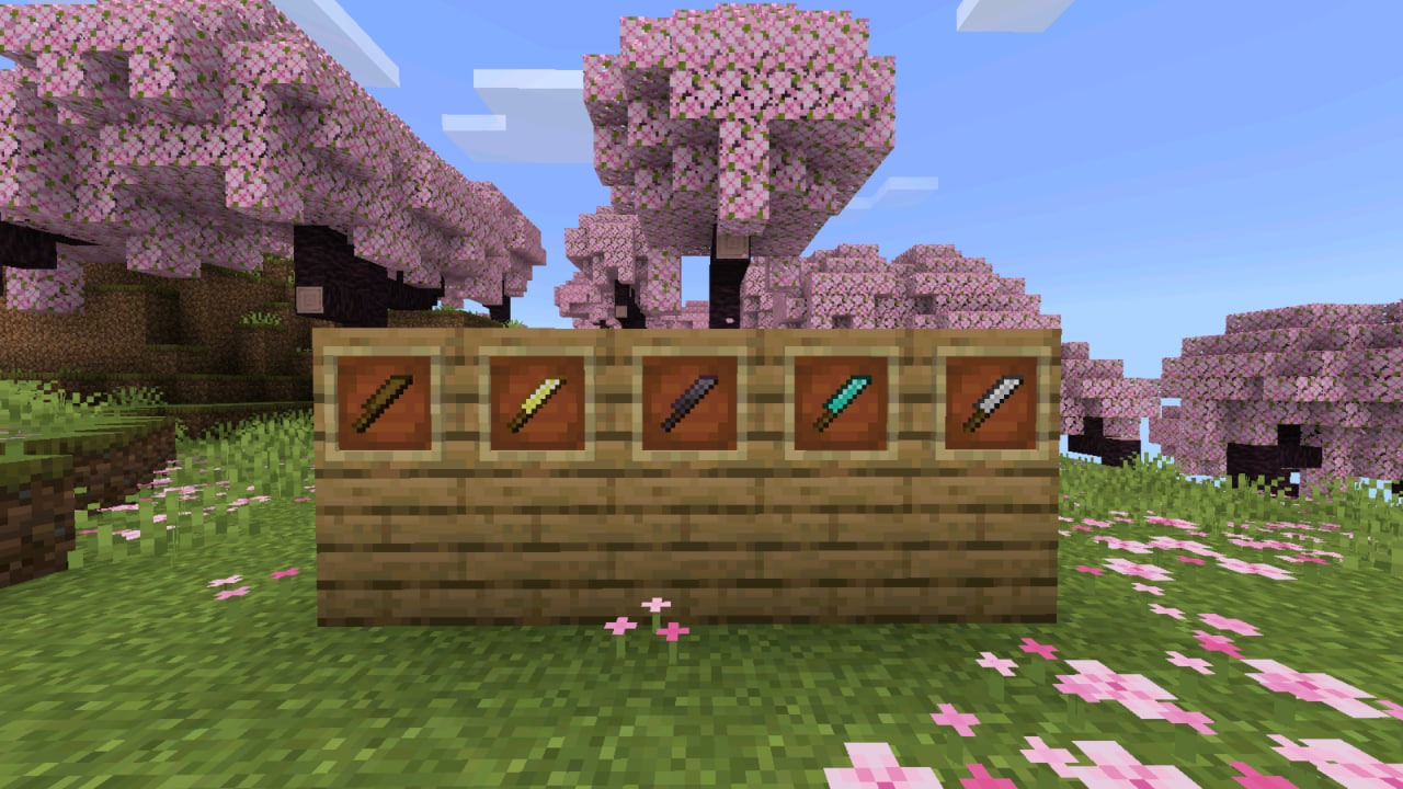 Texture Ванильных Клинков из Knives Mode в Майнкрафт ПЕ