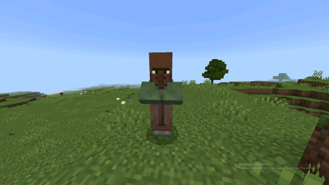 Черный Житель из Мода Villager Variety в Майнкрафт ПЕ