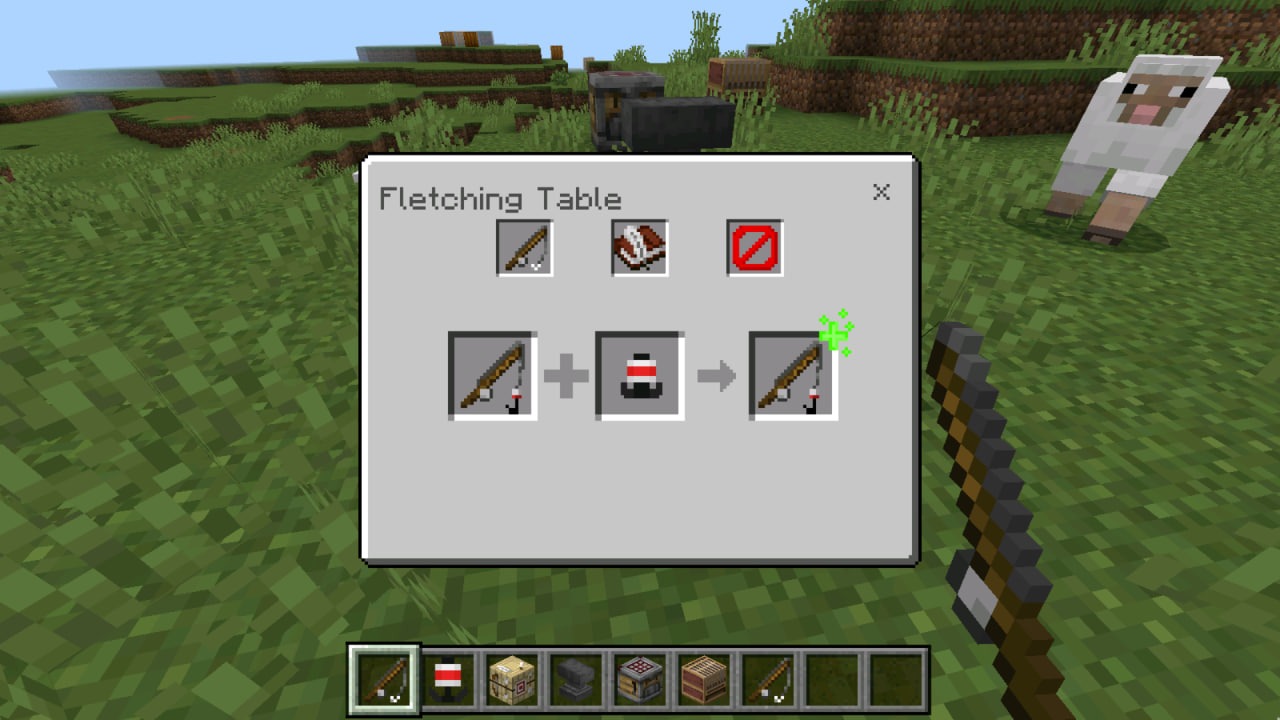 Создание Крюка-Кошки в Моде Vanilla Grappling Hook в Майнкрафт ПЕ