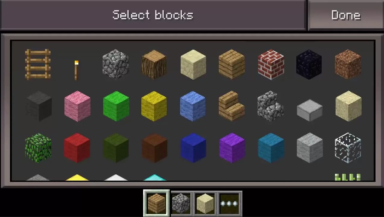 Блоки из Майнкрафт ПЕ 0.1.0