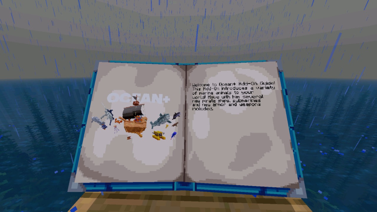 Книга из Мода Ocean в Майнкрафт ПЕ