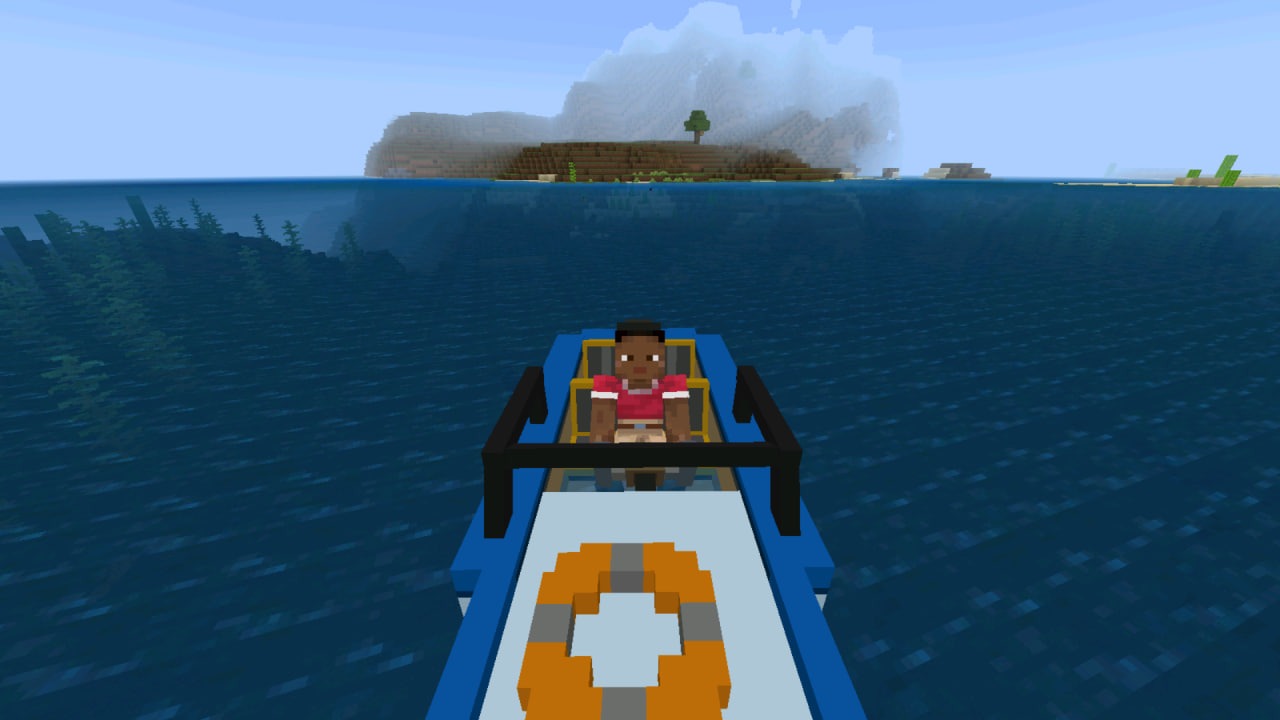 Лодка из Мода Super Boats в Майнкрафт ПЕ