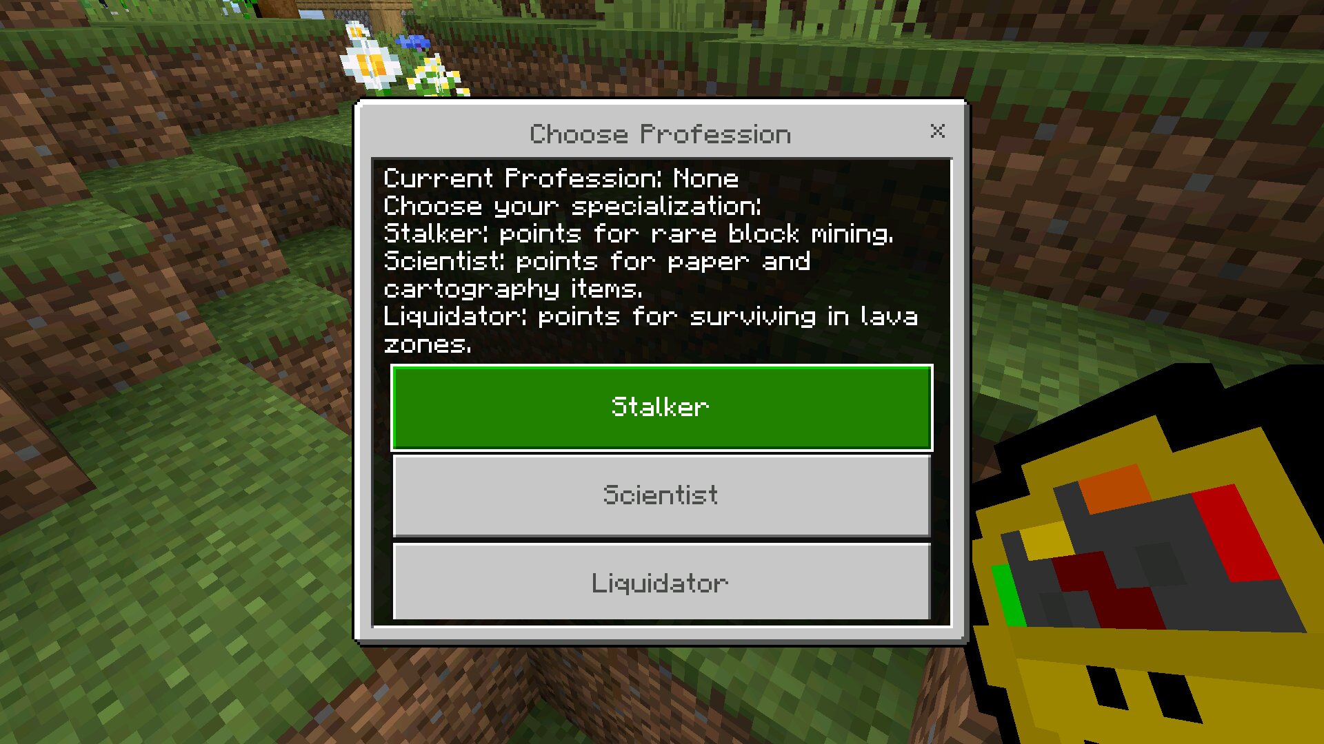Профессия из мода на монстров из Чернобыля в Майнкрафт ПЕ