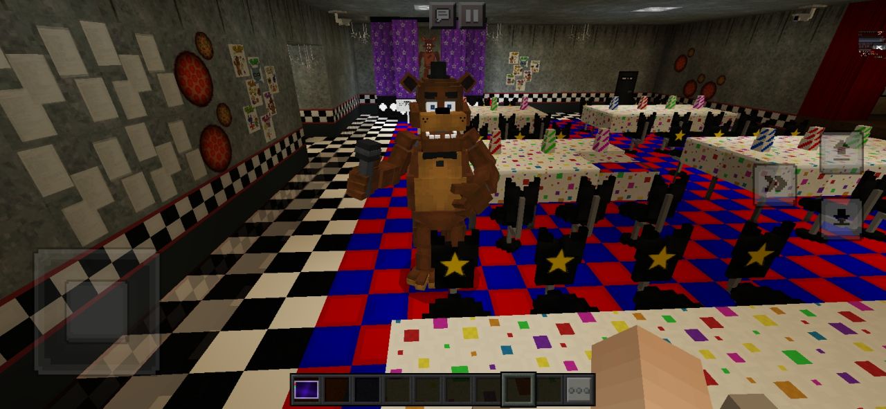 Freddy из Мода на Карту Фнаф в Майнкрафт ПЕ