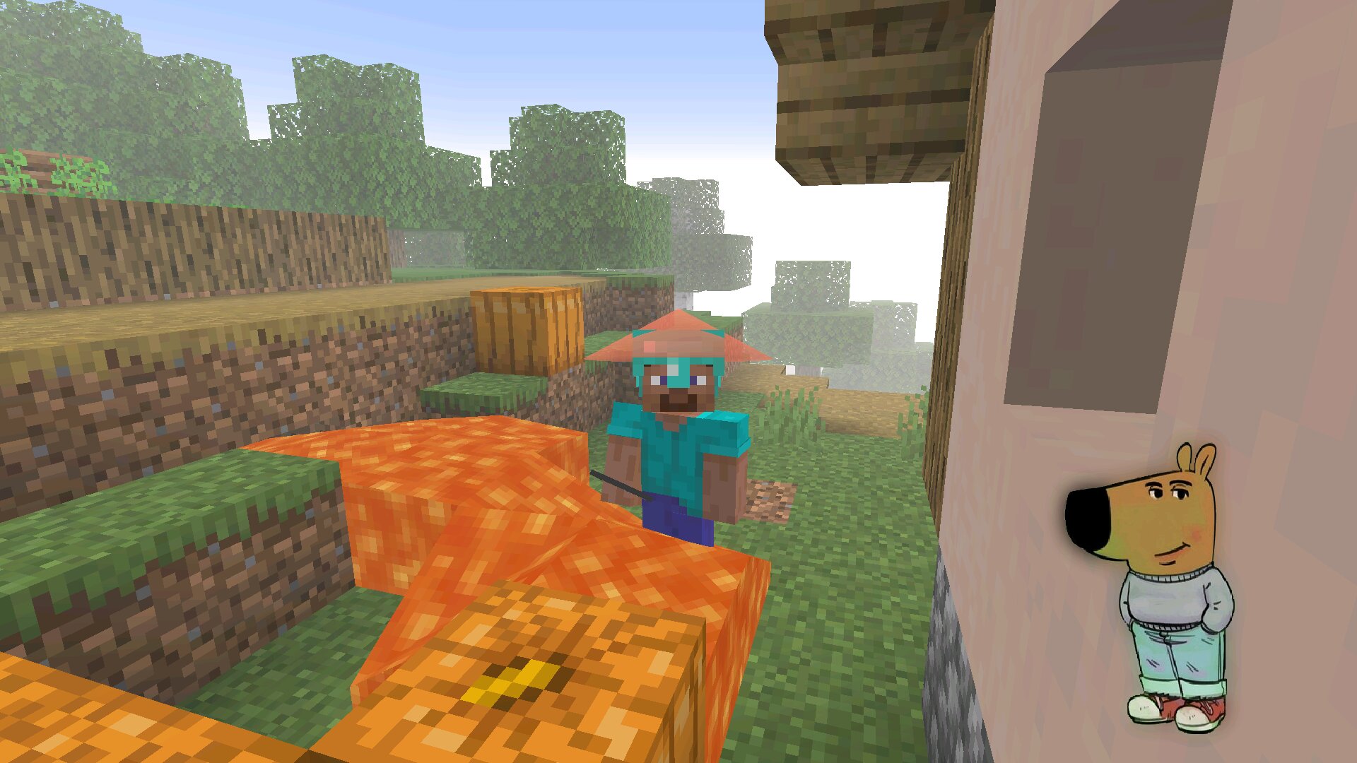 Дамаг над головой из клиента Астория в Мinecraft PE Дамаг над головой из клиента Астория в Майнкрафт ПЕ