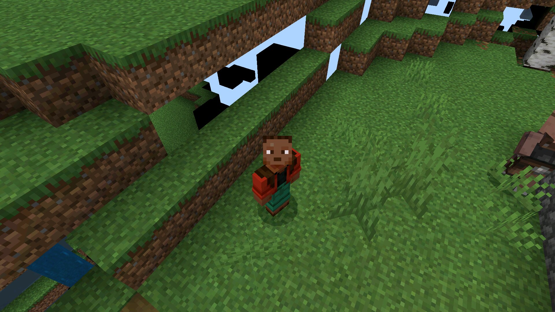 Герой из чита икс рей в Майнкрафт ПЕ