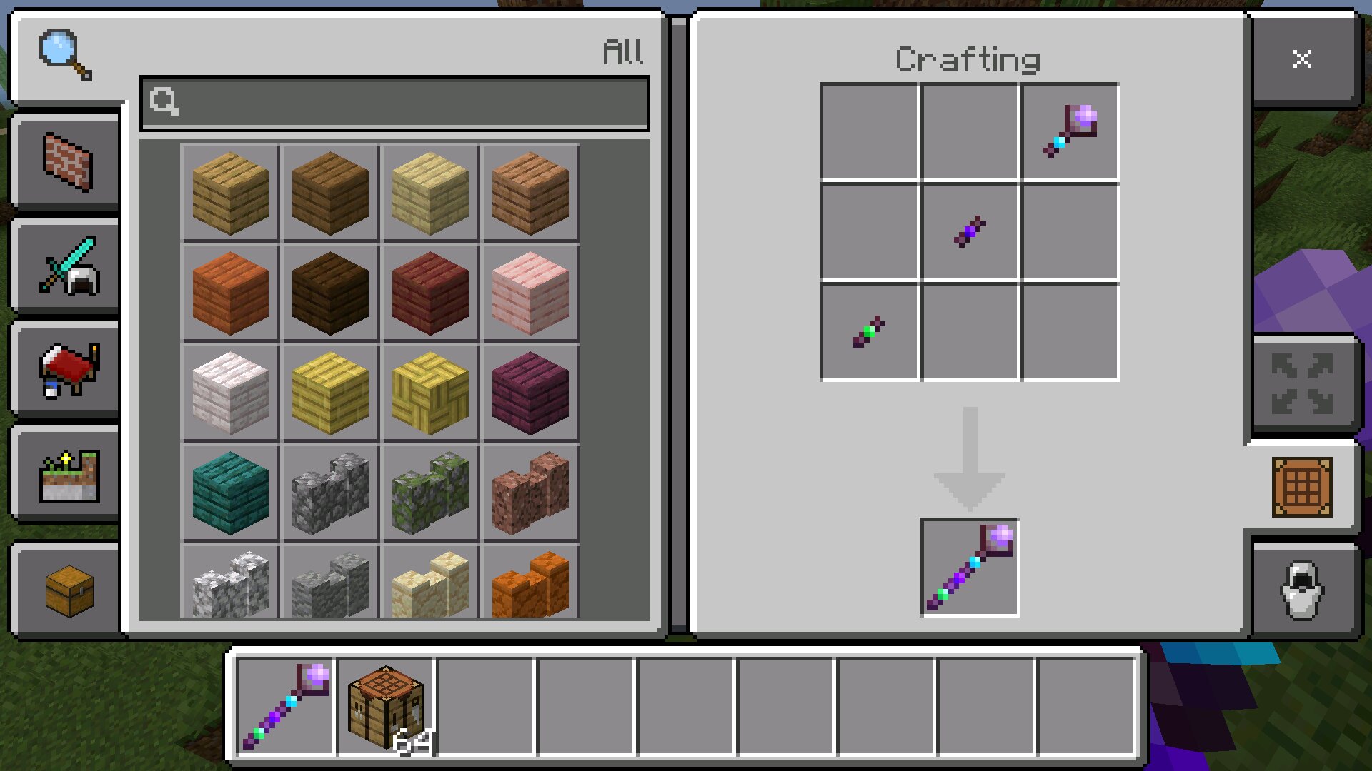 Крафт из чита на творческий режим в Майнкрафт ПЕ