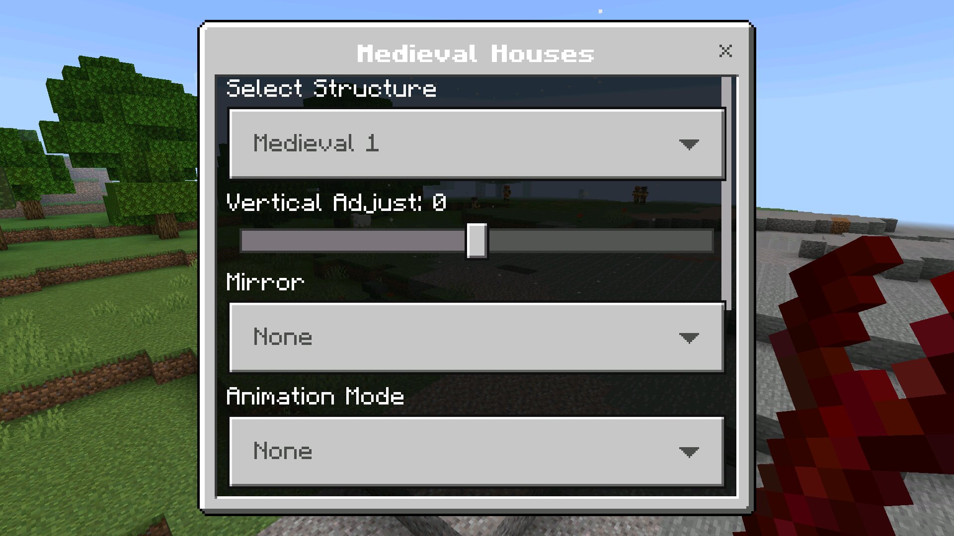 Настройка из чита на строительство в Майнкрафт ПЕ