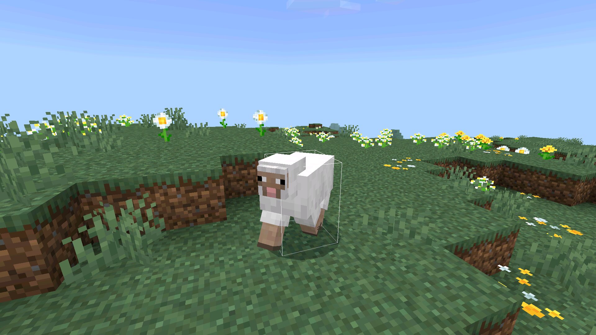 Овечка из чита на хитбоксы в Майнкрафт ПЕ