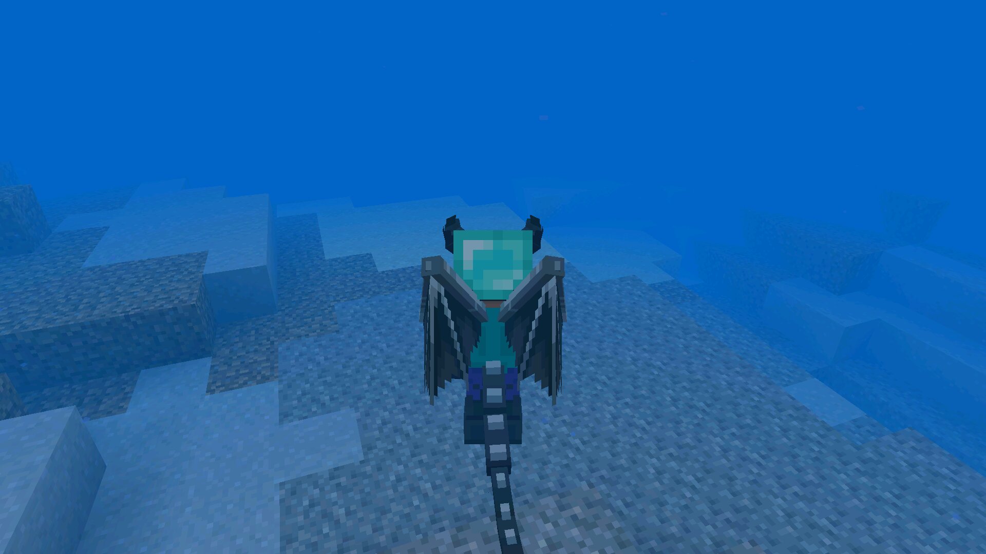 Под водой из чита на полет в Minecraft PE Под водой из чита на полет в Майнкрафт ПЕ