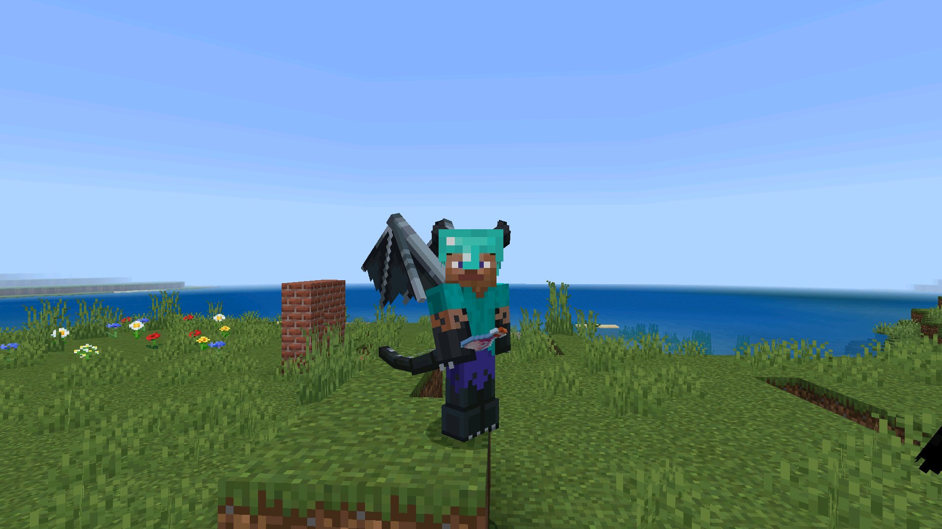 Превращение из чита на полет в Minecraft PE Превращение из чита на полет в Майнкрафт ПЕ