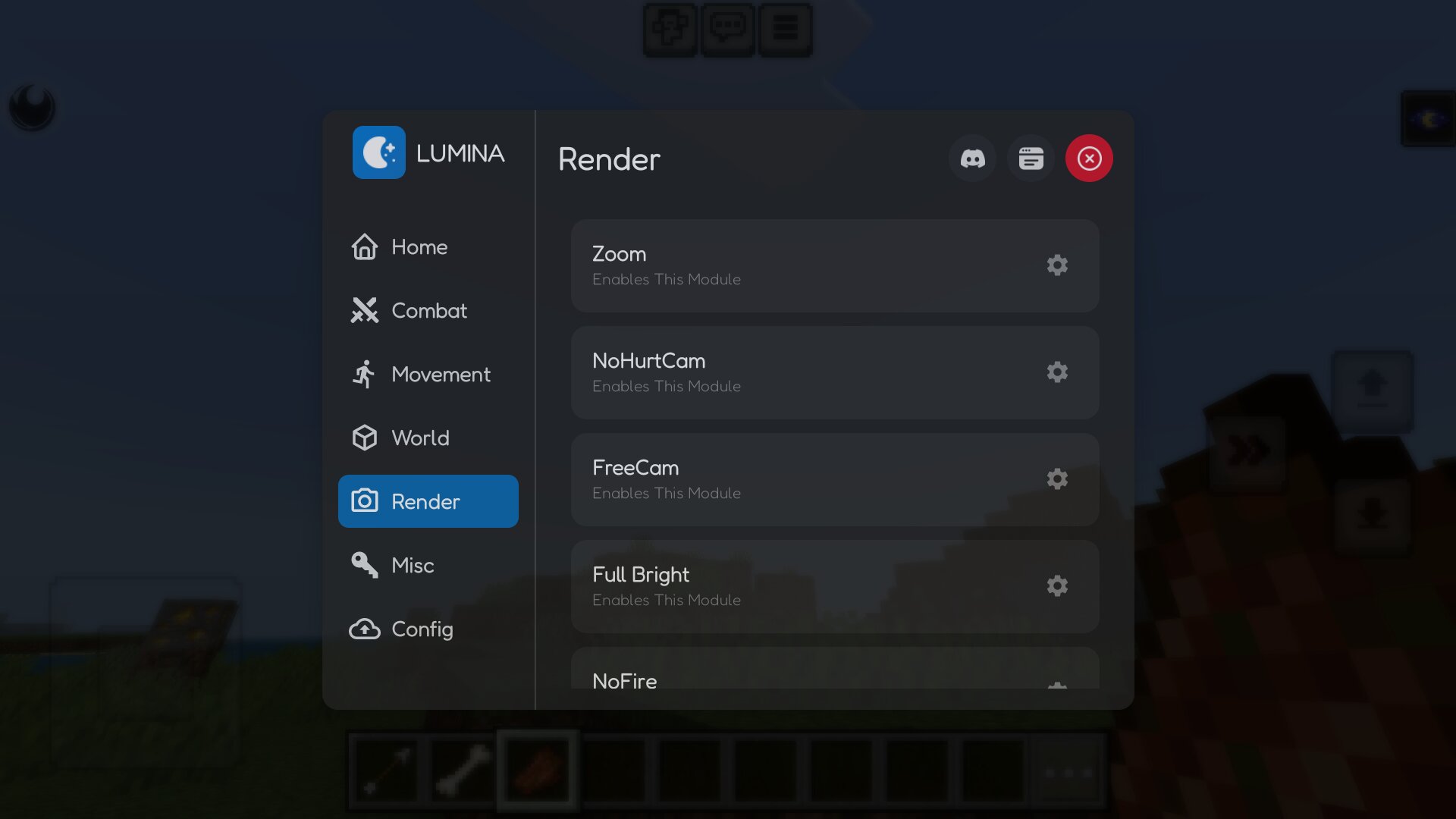 Рендер из чита на выживание в Майнкрафт ПЕ
