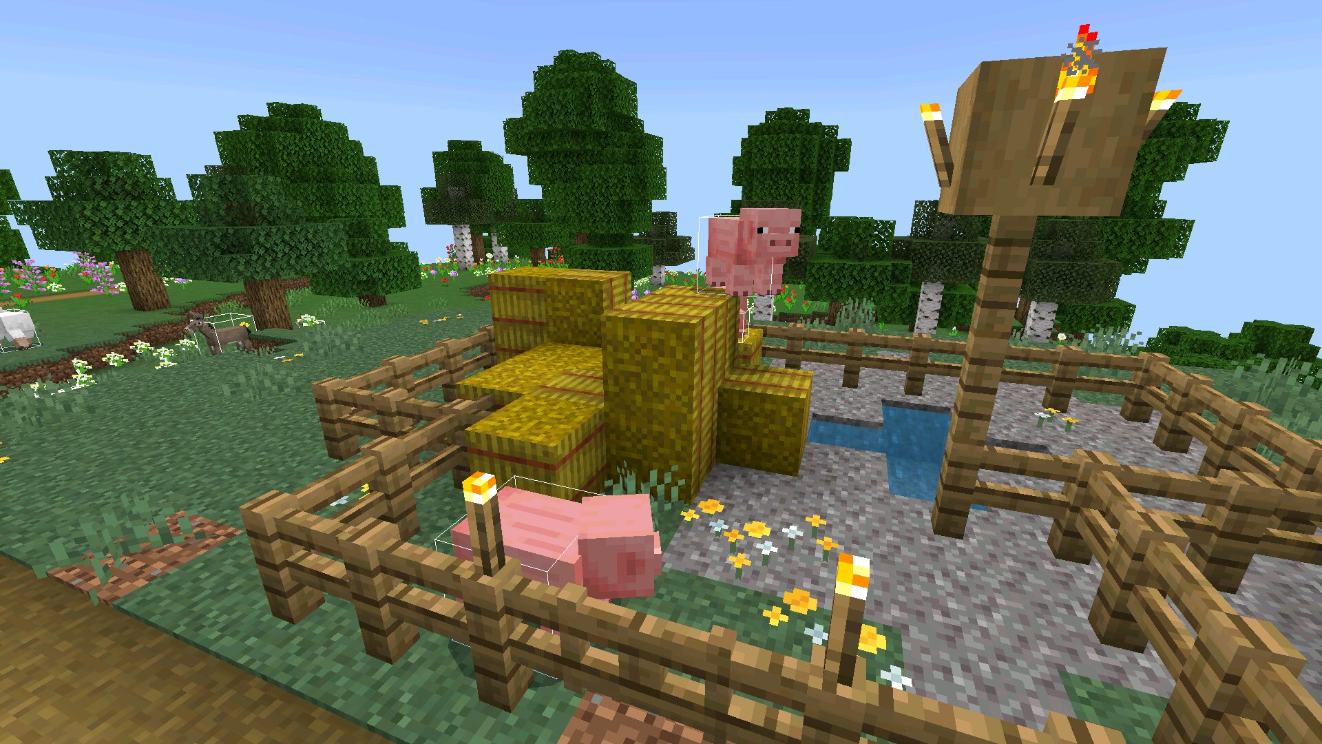 Свинки из чита на хитбоксы в Майнкрафт ПЕ