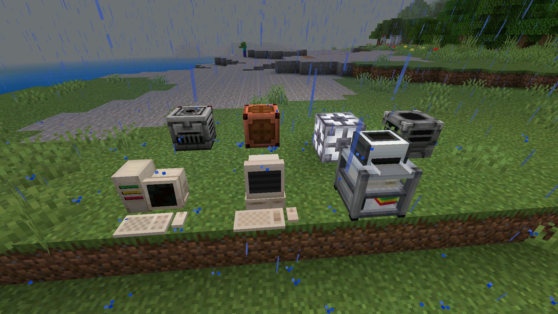 Блоки из мода на хоррор в Minecraft PE Блоки из мода на хоррор в Майнкрафт ПЕ