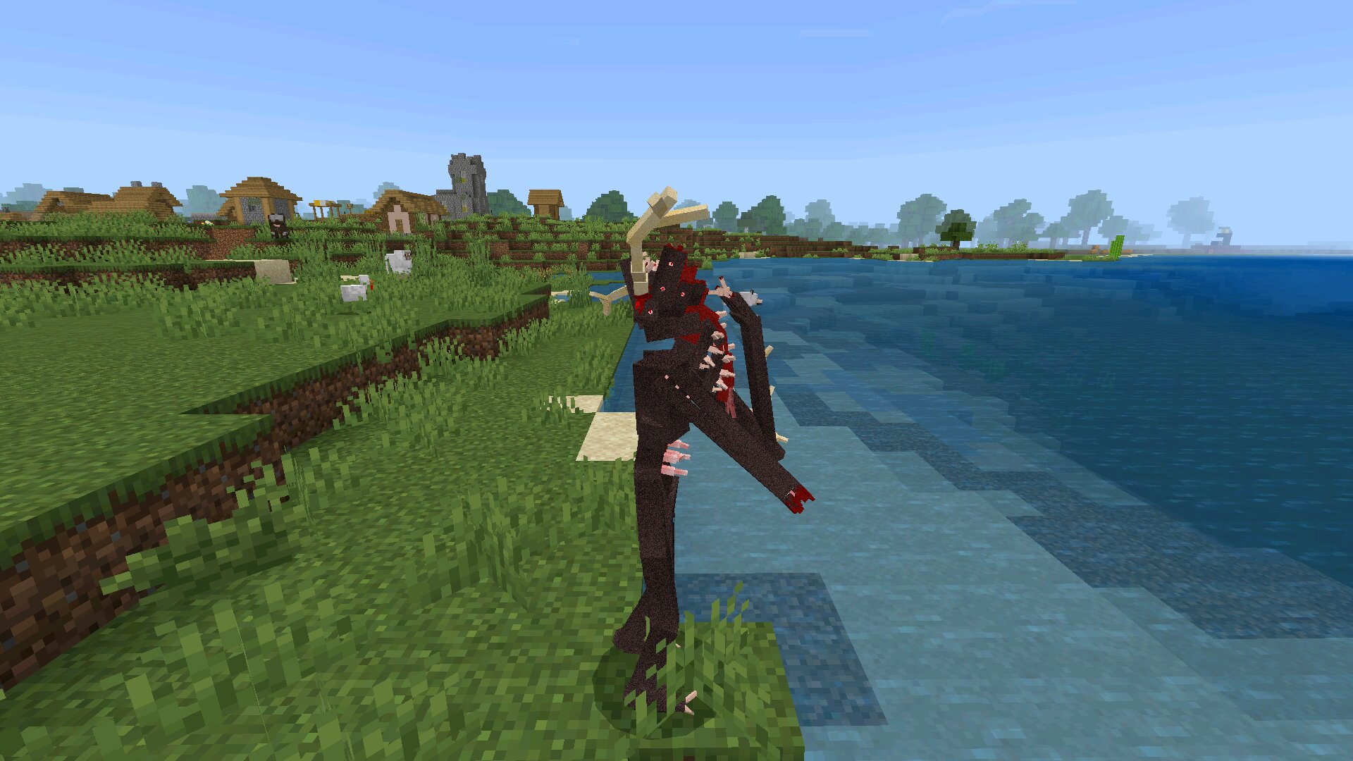 Монстр из мода на Skinwalker в Майнкрафт ПЕ