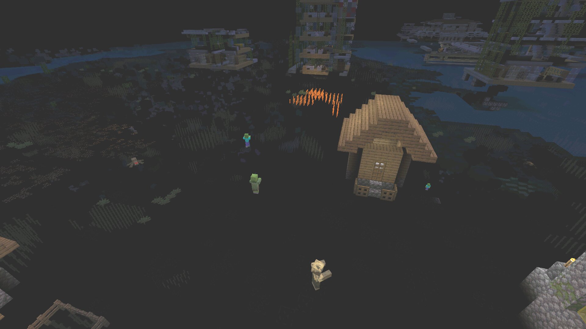 Домик из чита на руды в Minecraft PE