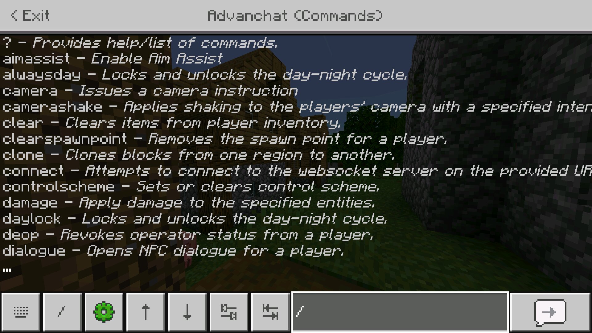 Интерфейс из чита на кнопки в Майнкрафт ПЕ