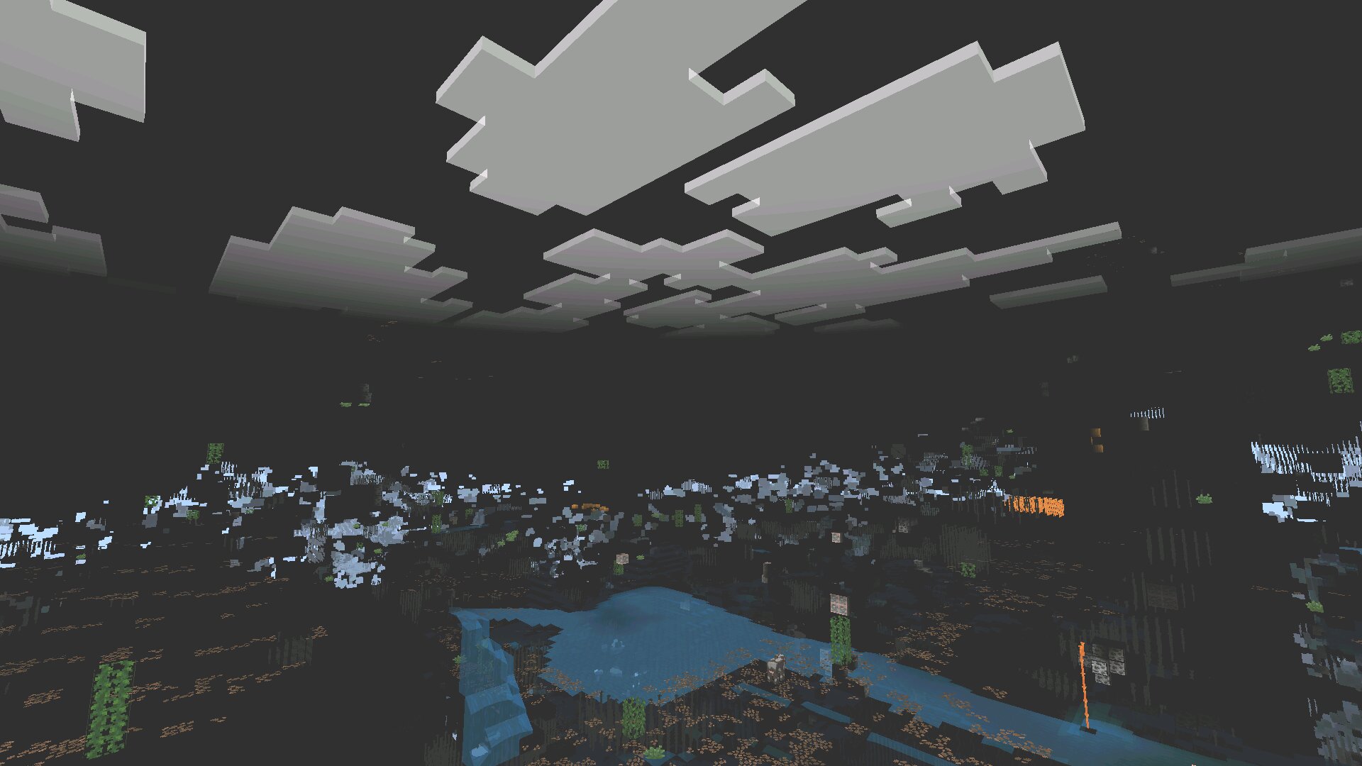 Небо из чита на руды в Minecraft PE