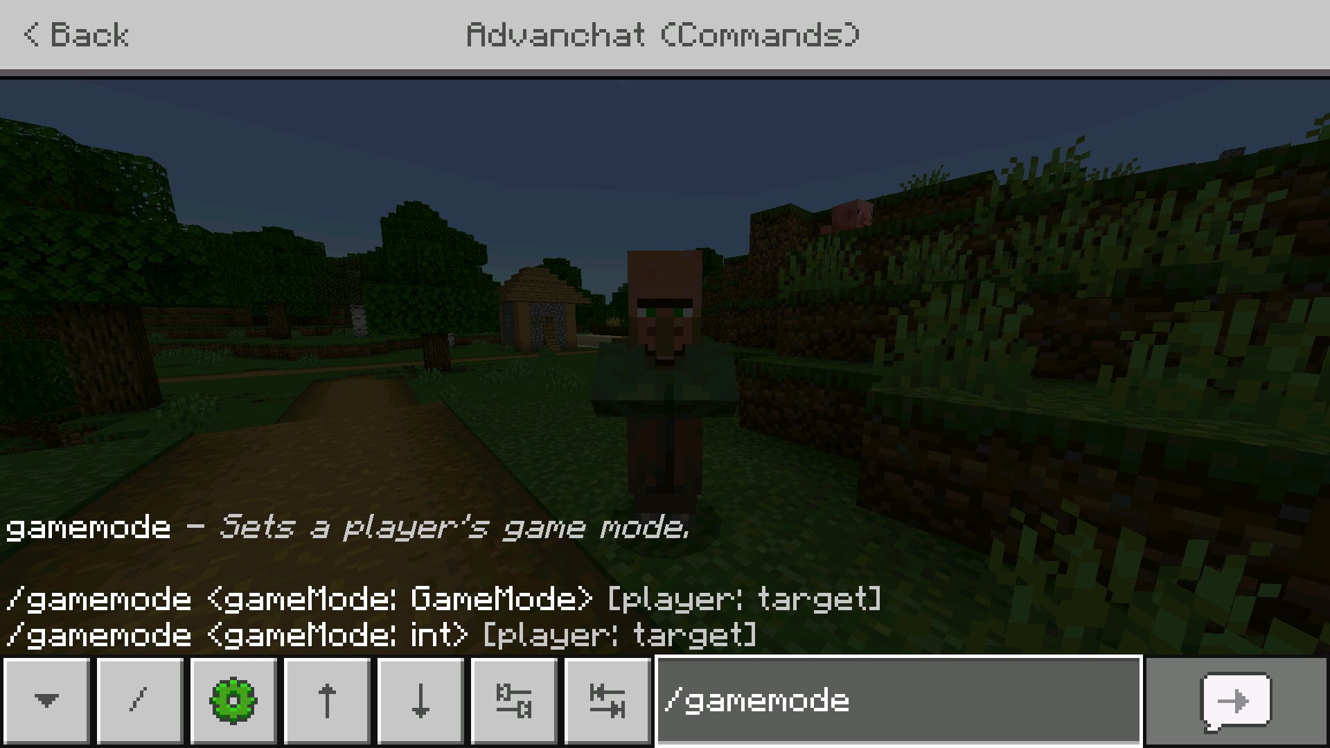 Режим из чита на кнопки в Майнкрафт ПЕ