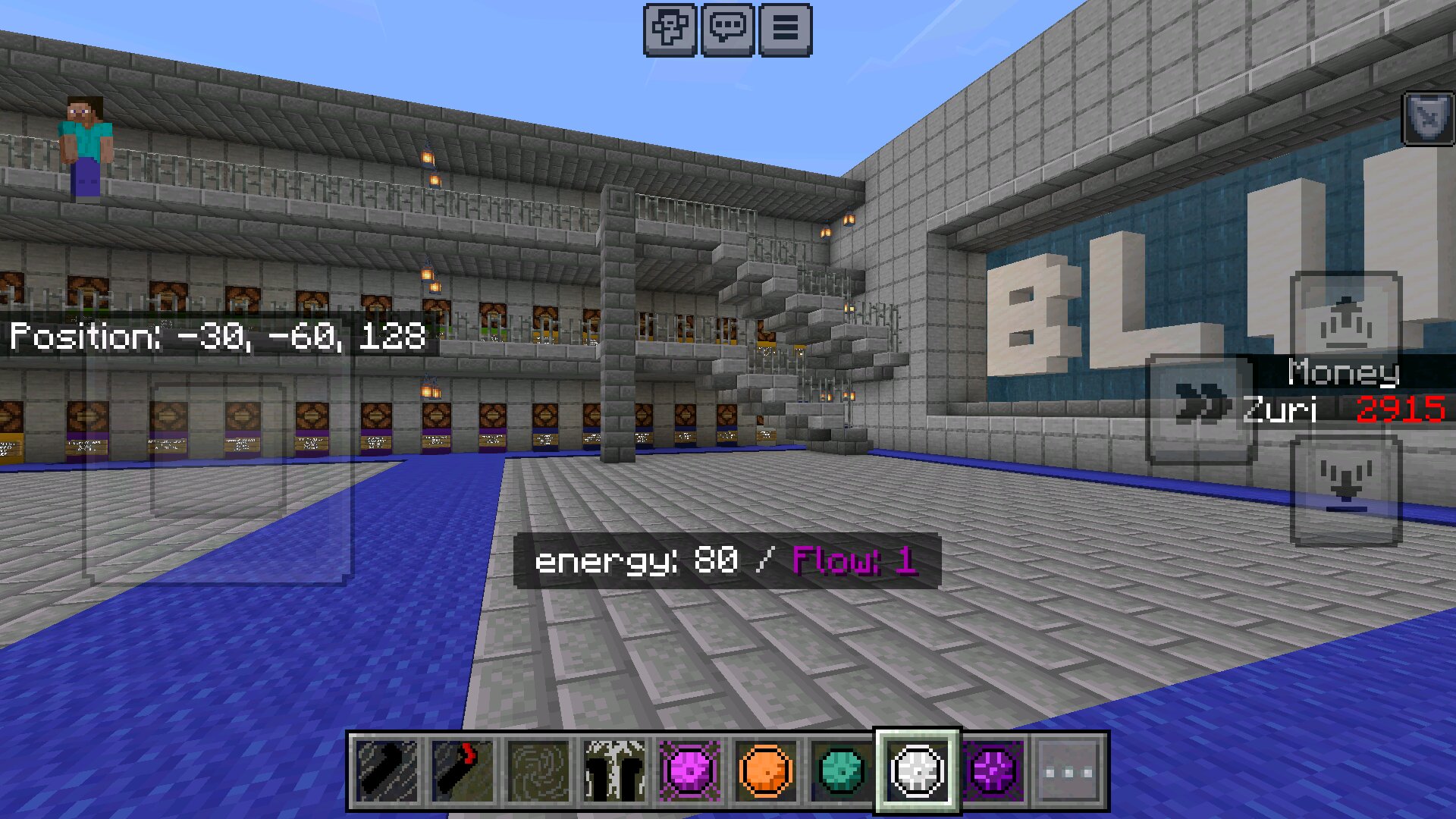 Интерфейс из мода на Блю Лок в Minecraft PE Интерфейс из мода на Блю Лок в Майнкрафт ПЕ