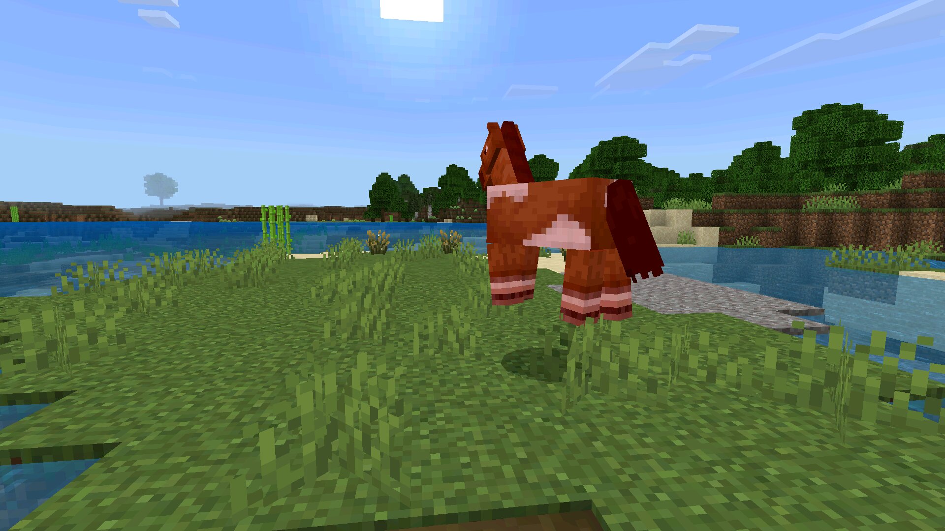 Лошадь из чита Аура в Майнкрафт ПЕ