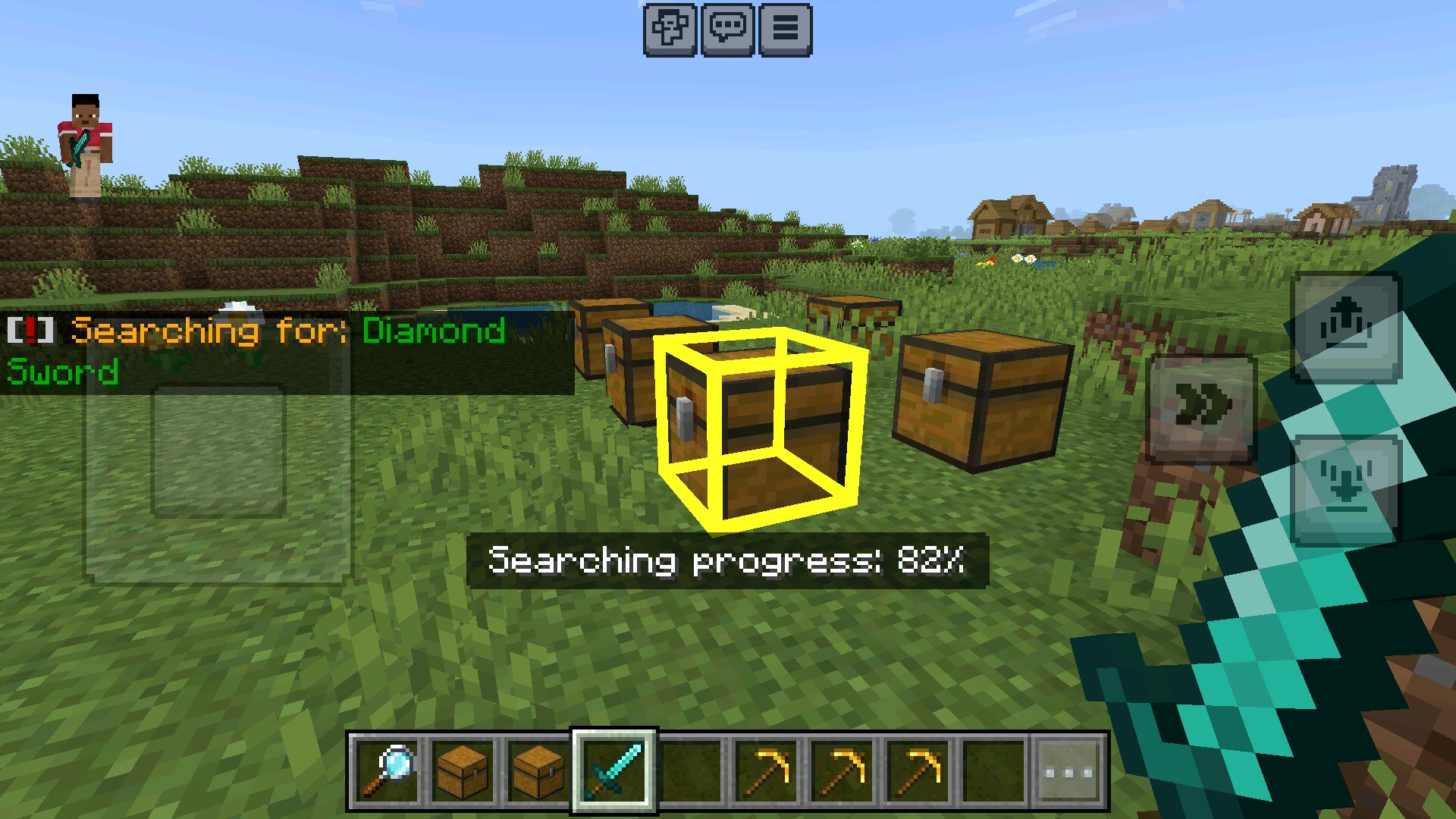 Поиск из чита на сундуки в Майнкрафт ПЕ