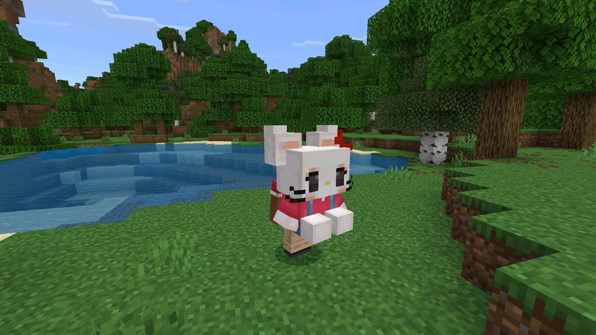 Рюкзак в моде на Китти в Minecraft PE Рюкзак в моде на Китти в Майнкрафт ПЕ