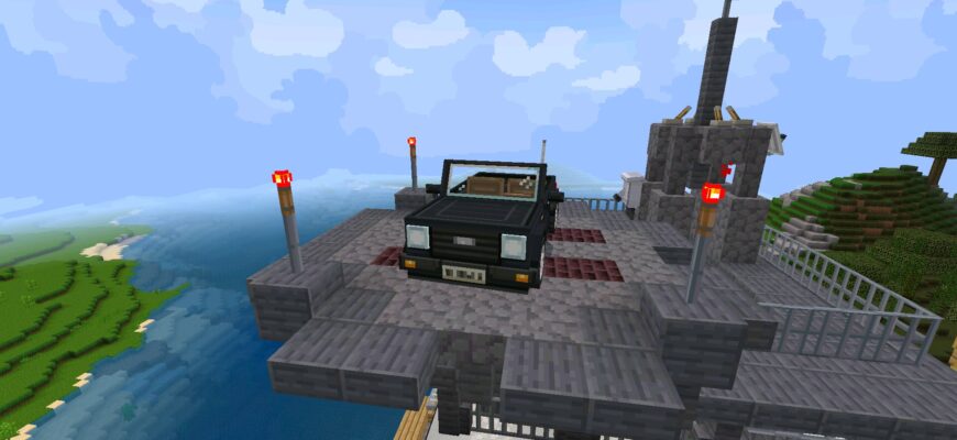Скачать мод на летающие машины в Майнкрафт ПЕ