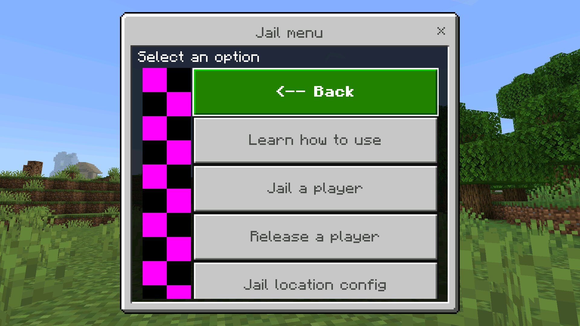Тюрьма из читов админа в Майнкрафт ПЕ