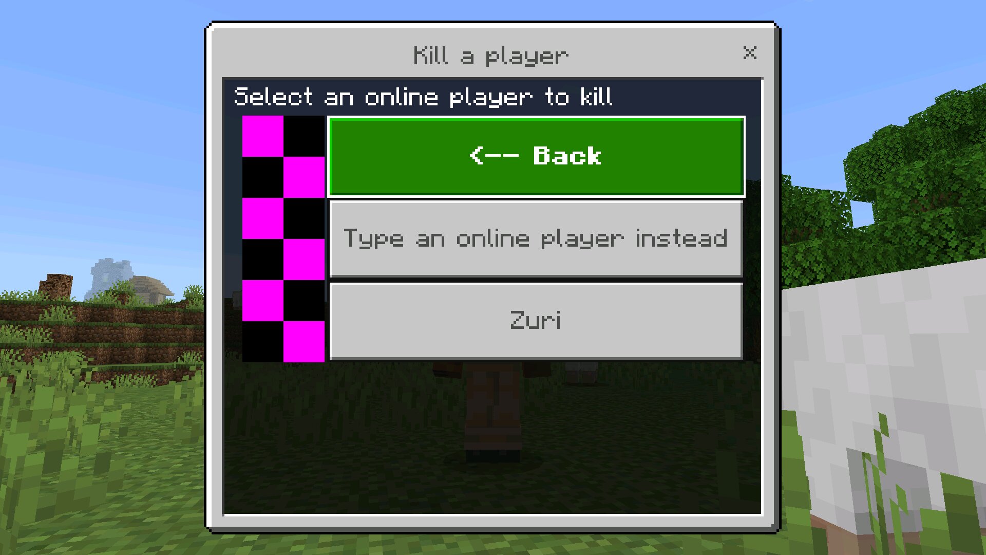 Убийство из читов админа в Майнкрафт ПЕ