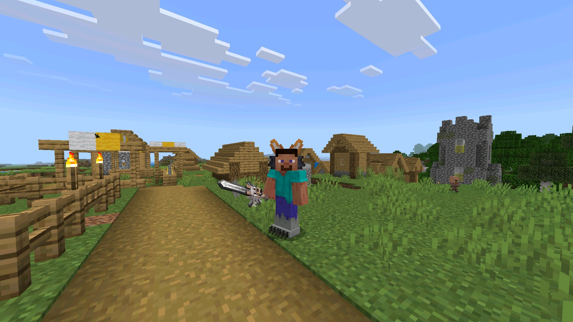 Волк из мода Fur Craft для Майнкрафт ПЕ