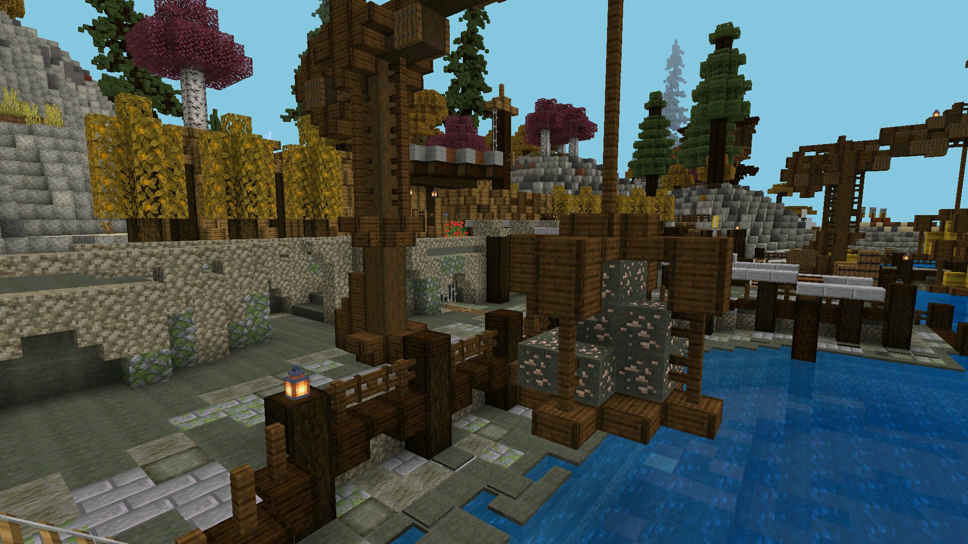 Деревня из карт Тайкун для Майнкрафт ПЕ