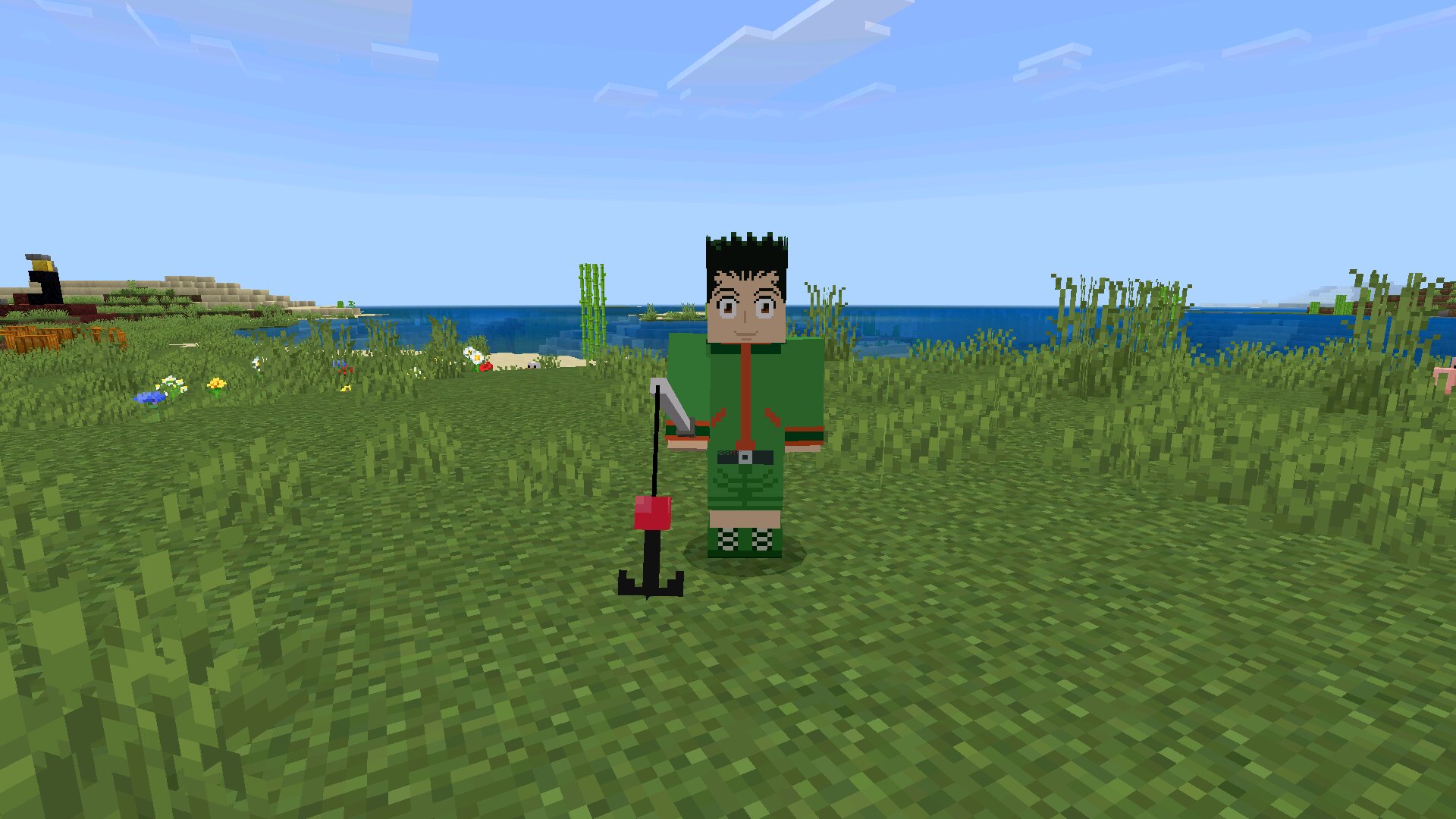 Герой из мода хантер хантер для Minecraft PE