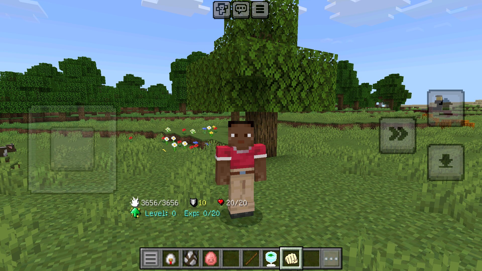 Интерфейс из мода хантер хантер для Minecraft PE