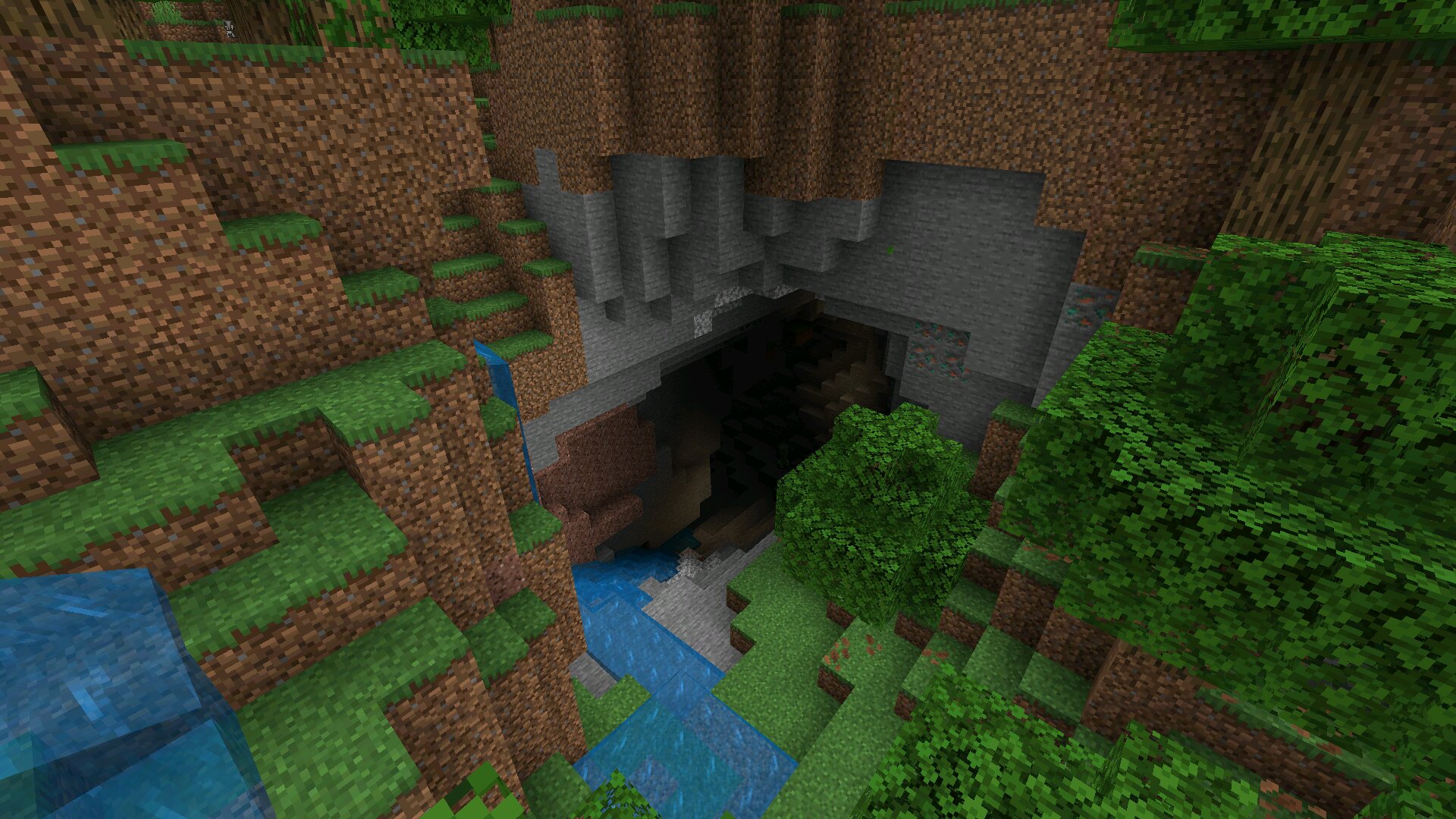 Пещера из мода AI Assistant для Minecraft Пещера из мода AI Assistant для Майнкрафт