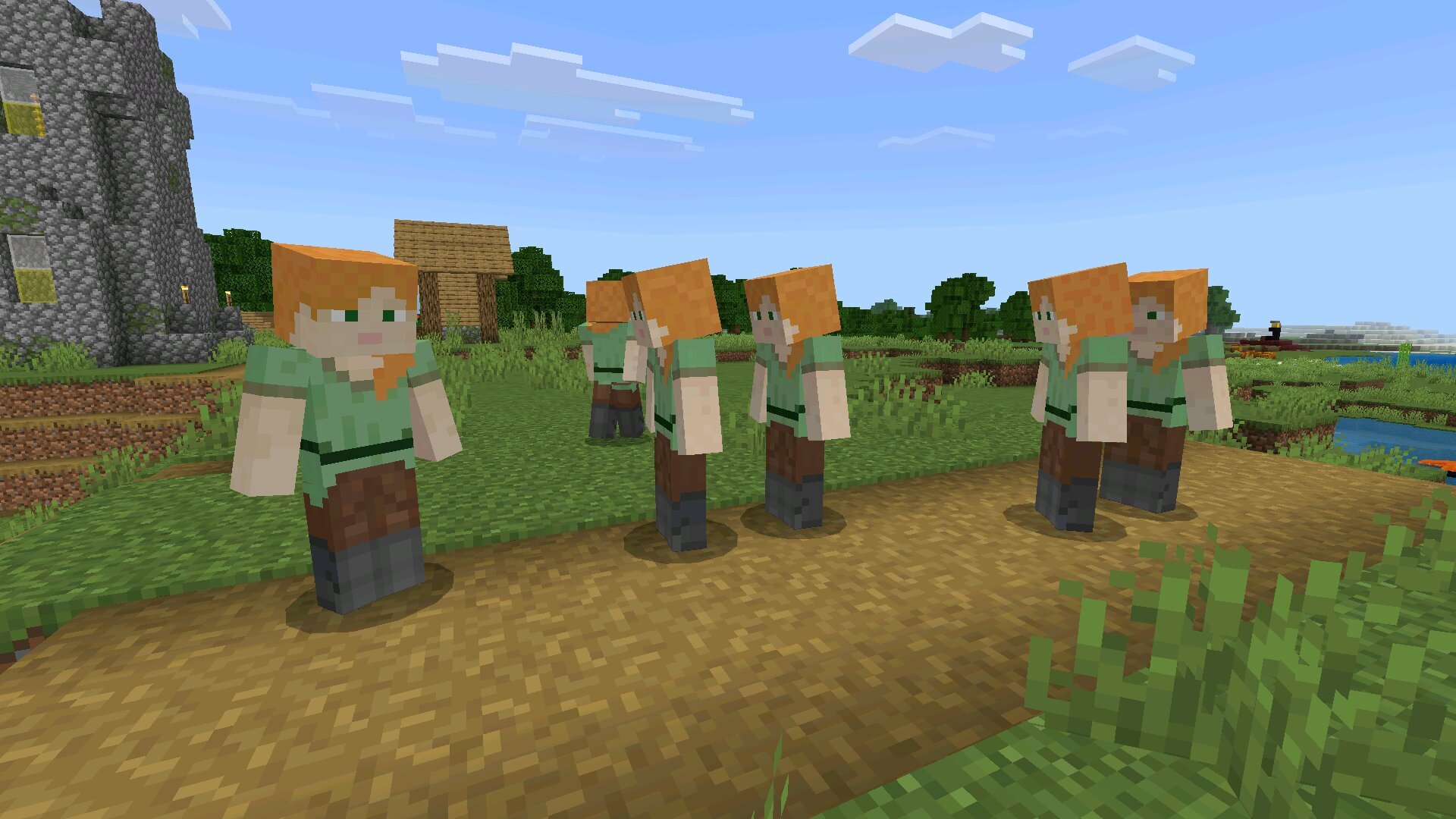 Герои из мода AI Player для Майнкрафт ПЕ