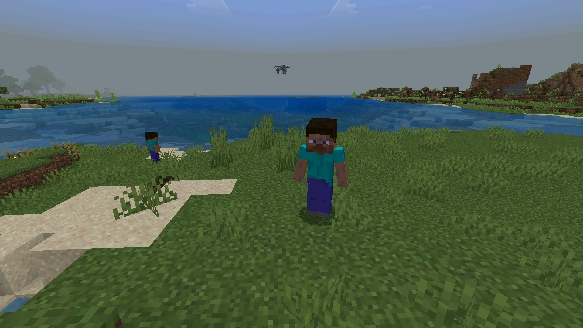 Игрок из мода AI Player для Майнкрафт ПЕ