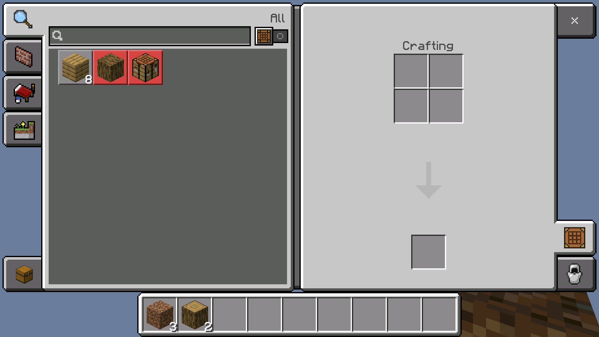 Крафт из карты на 1 блок хардкор для Minecraft PE Крафт из карты на 1 блок хардкор для Майнкрафт ПЕ