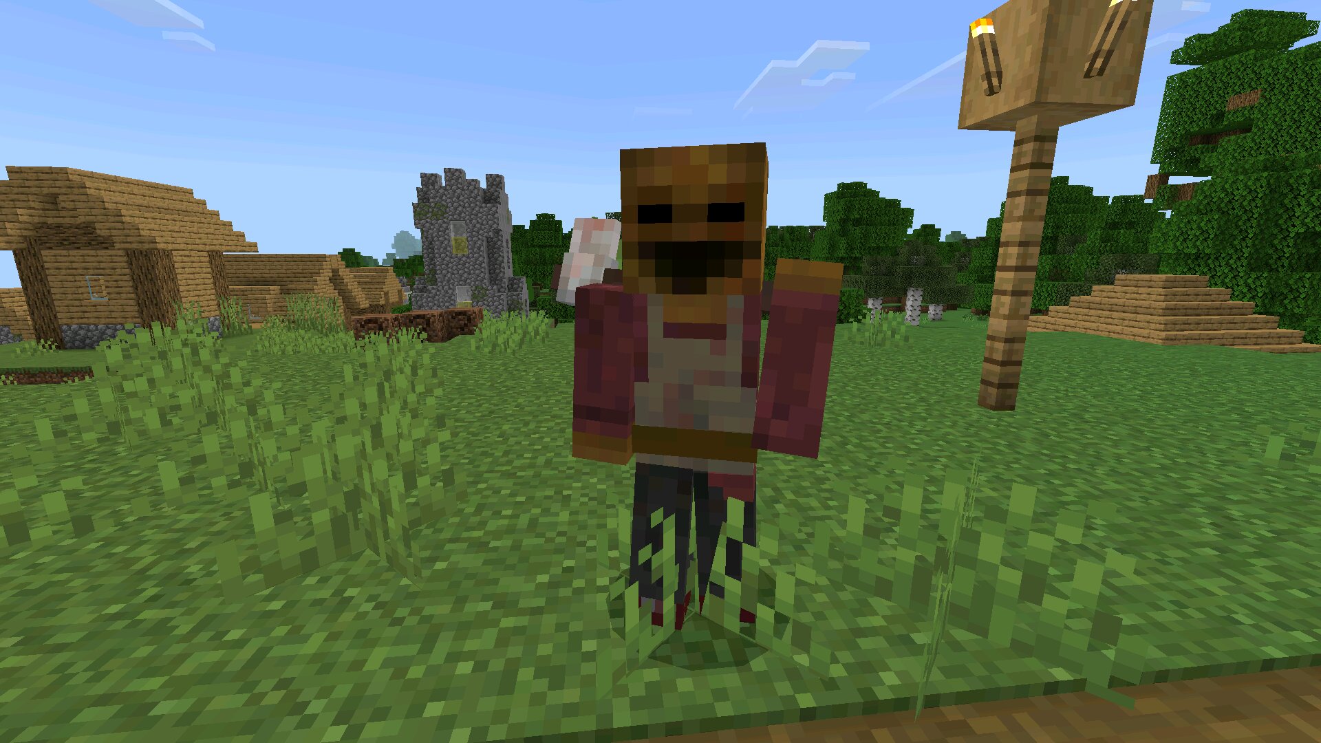 Моб из мода на Психопата для Майнкрафт ПЕ