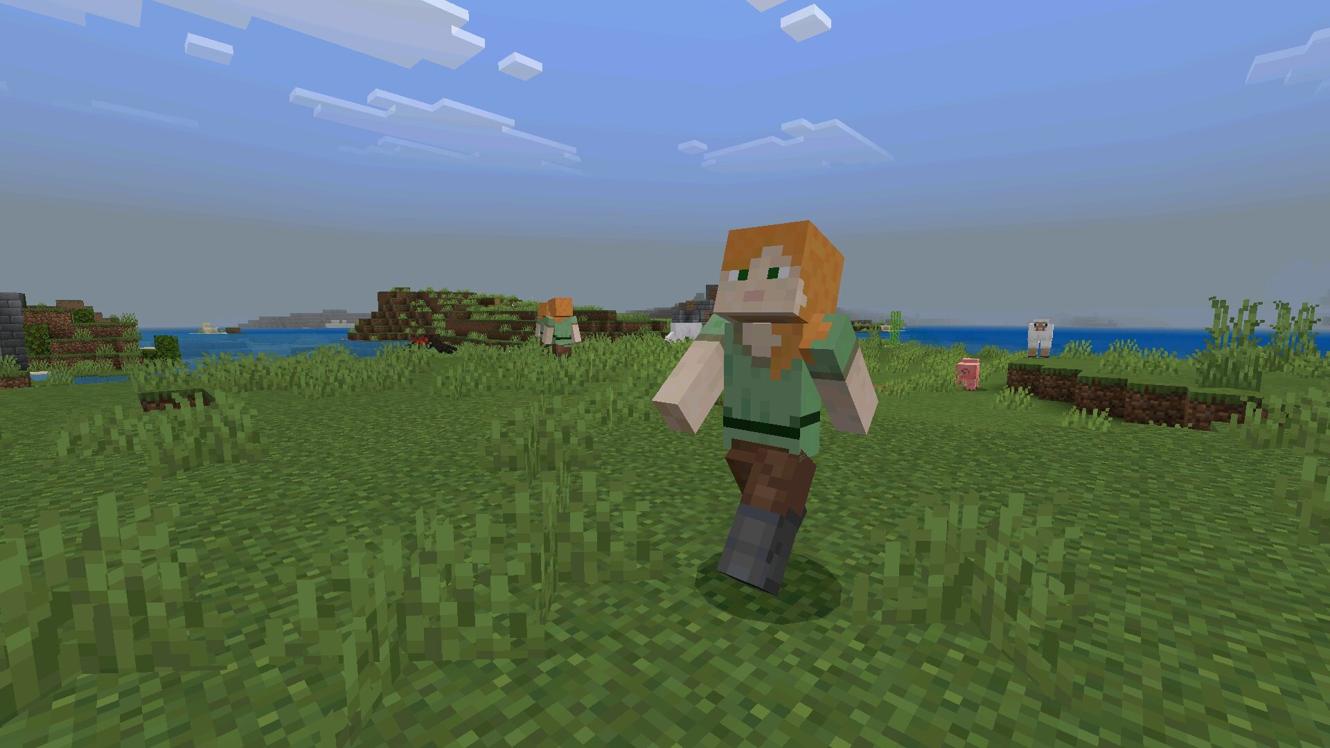 Персонаж из мода AI Player для Майнкрафт ПЕ