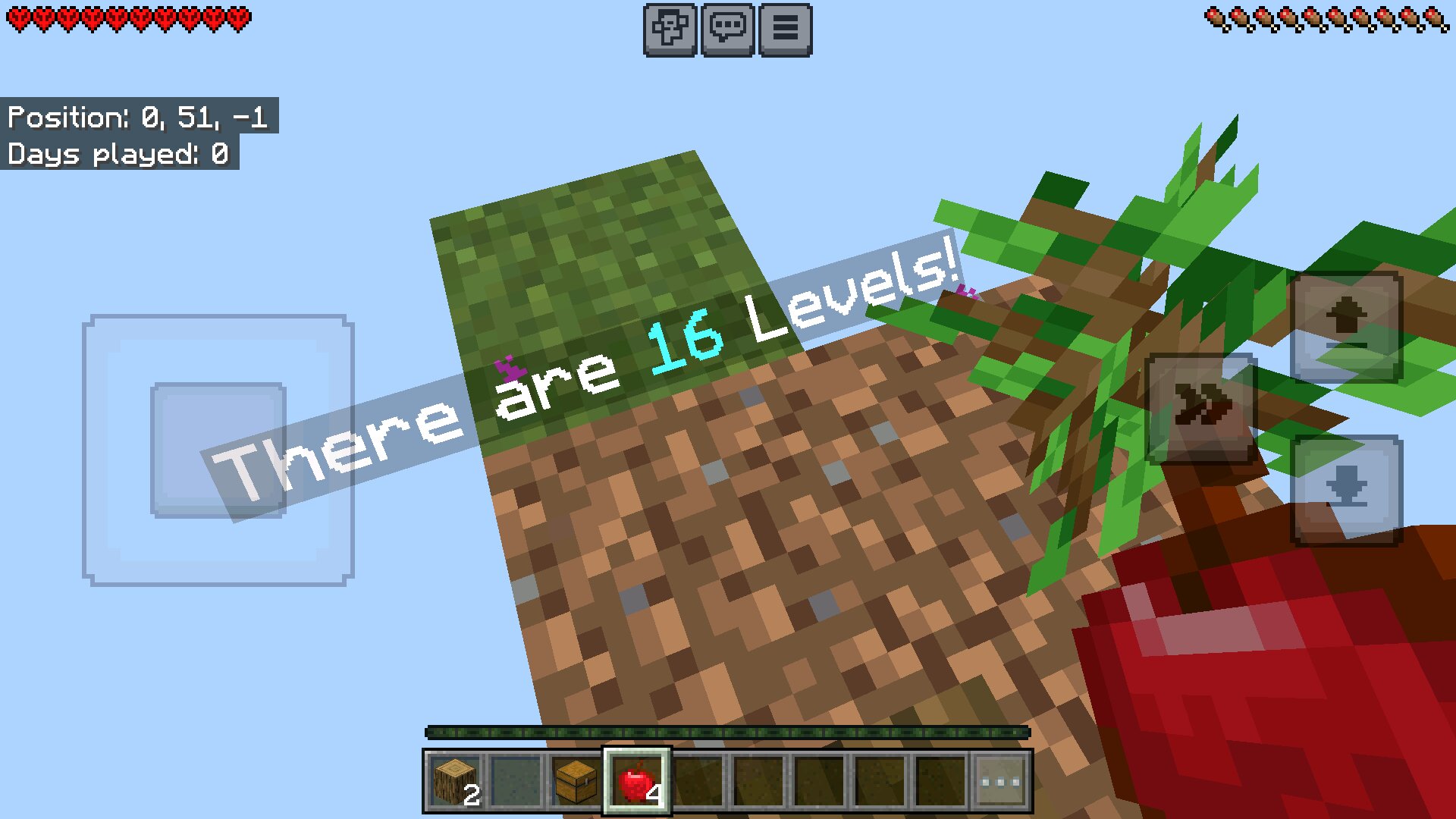 Подсказка из карты на 1 блок хардкор для Minecraft PE Подсказка из карты на 1 блок хардкор для Майнкрафт ПЕ